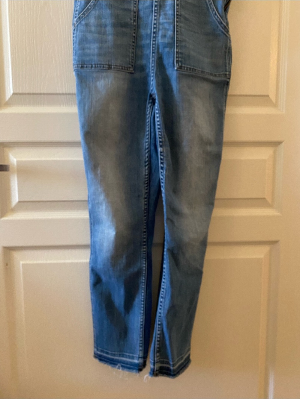 MADEWELL Skinny Overalls Drop Hem in Indigo Wash - M - Picture 14 of 15